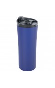 Lacivert 500 ml French Press özellikli lazer logo baskılı kurumsal promosyon termos